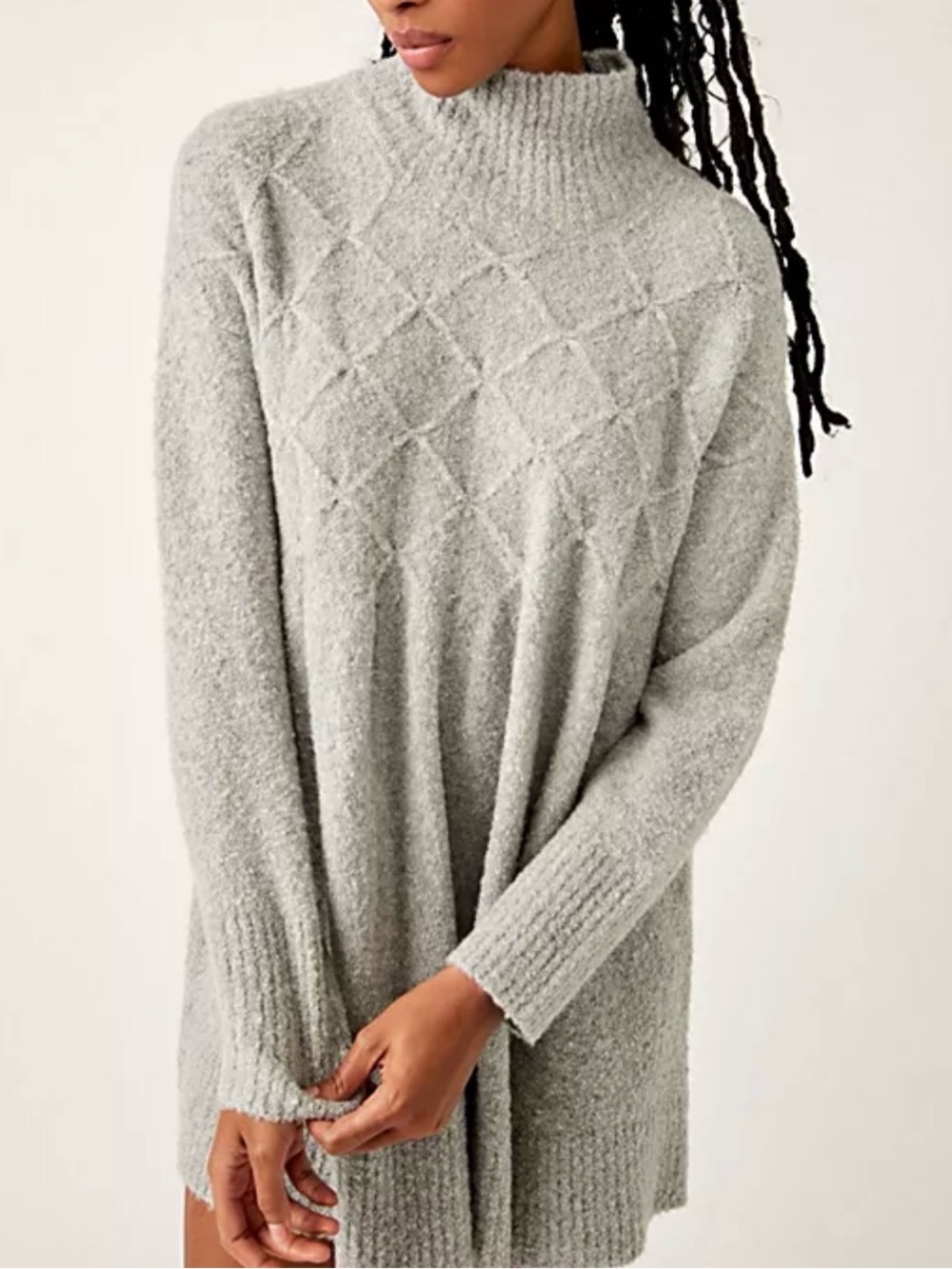 Free People Women’s Jaci Sweater Dress Grey Size XL